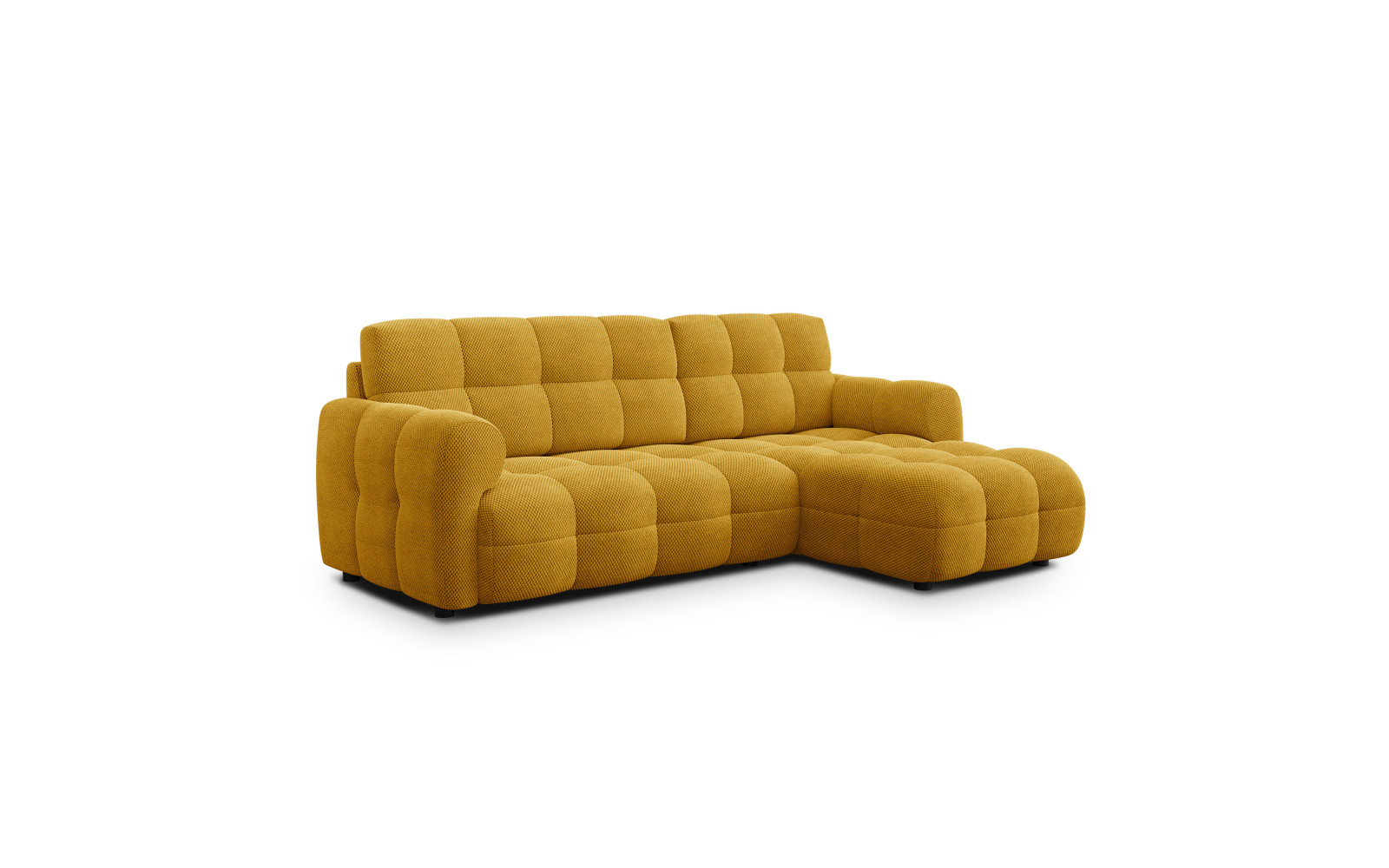Ecksofa 3-Sitzer rechts MELLOW, safran