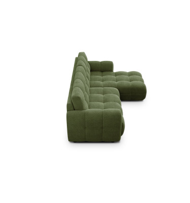 Ecksofa 3-Sitzer rechts MELLOW, olive