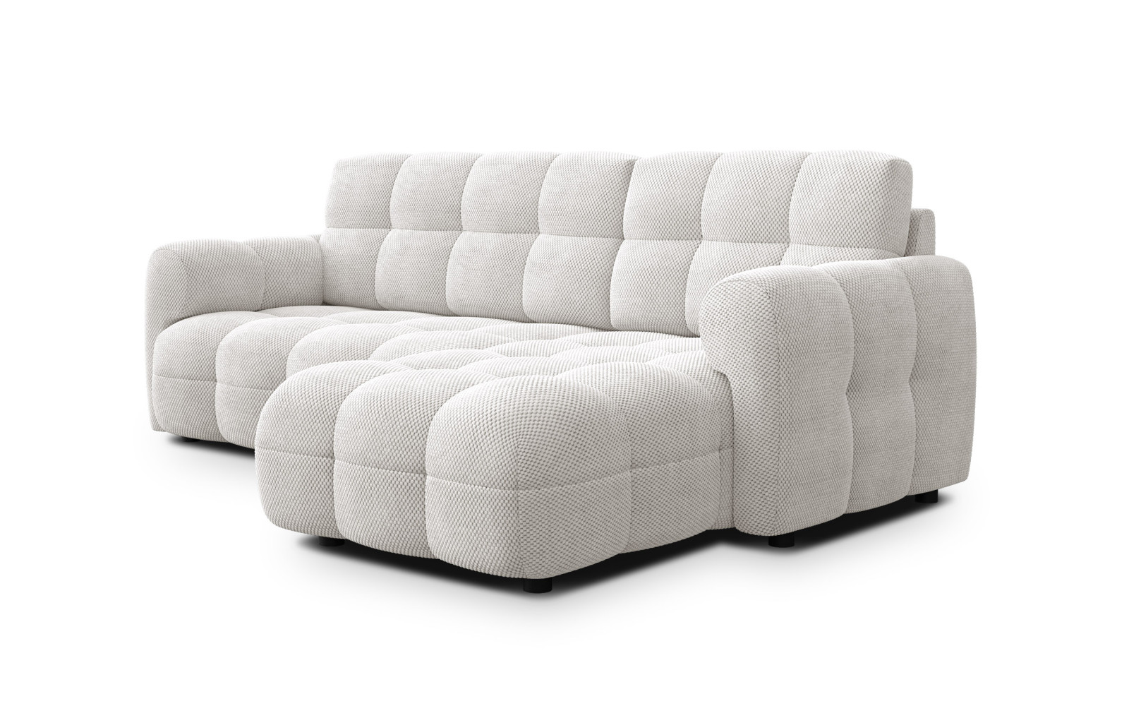 Ecksofa 3-Sitzer rechts MELLOW, creme