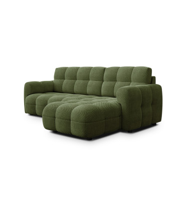 Ecksofa 3-Sitzer rechts MELLOW, olive
