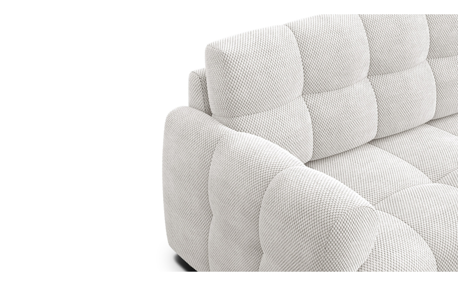 Ecksofa 3-Sitzer rechts MELLOW, creme