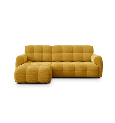 Ecksofa 3-Sitzer links MELLOW, safran