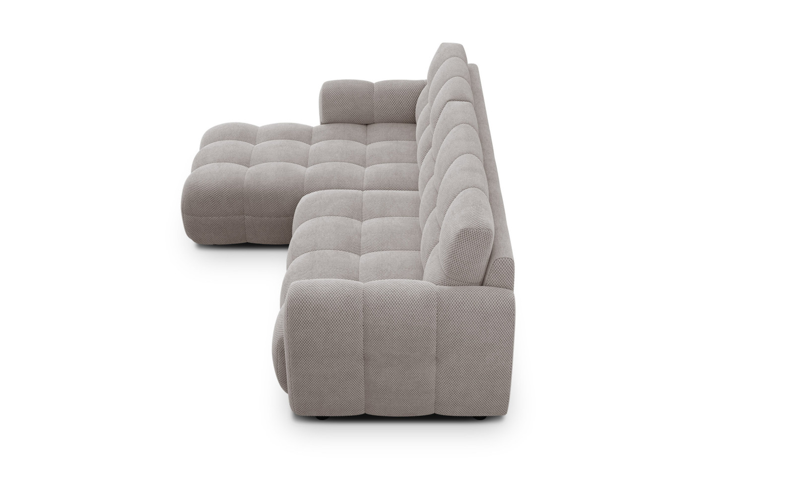 Ecksofa 3-Sitzer links MELLOW, beige