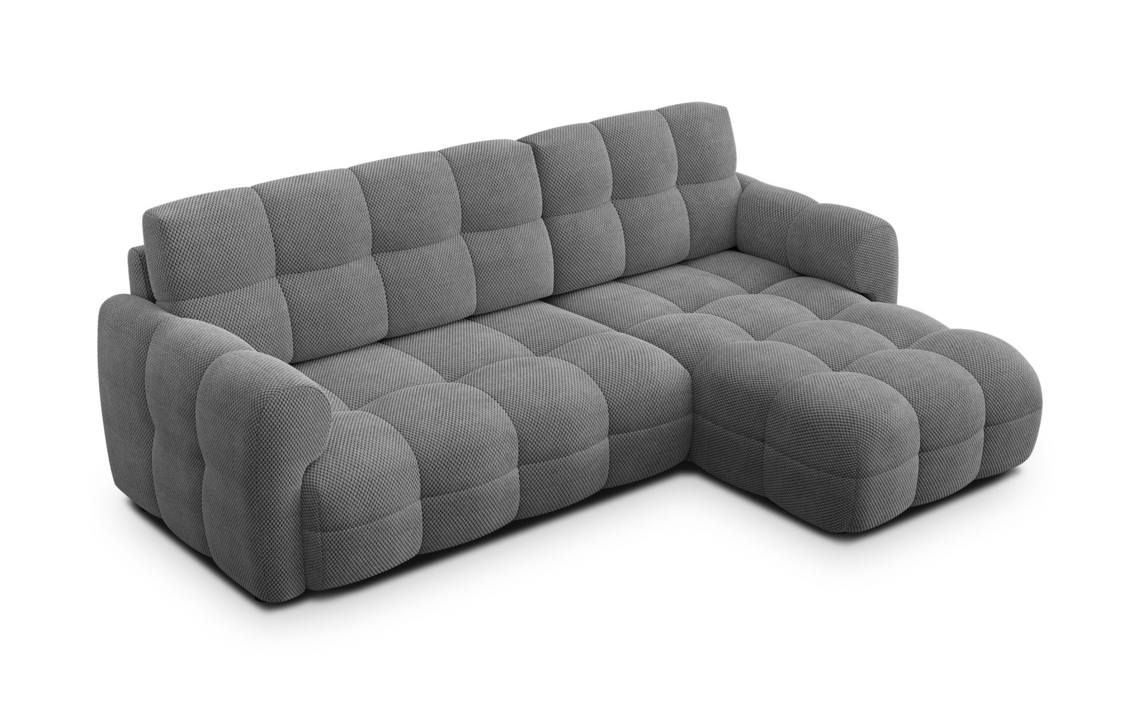 Ecksofa 3-Sitzer rechts MELLOW, grau