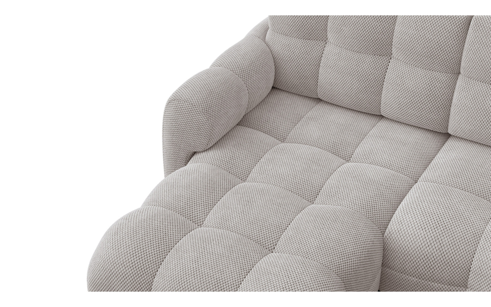 Ecksofa 3-Sitzer links MELLOW, beige