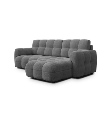 Ecksofa 3-Sitzer rechts MELLOW, grau