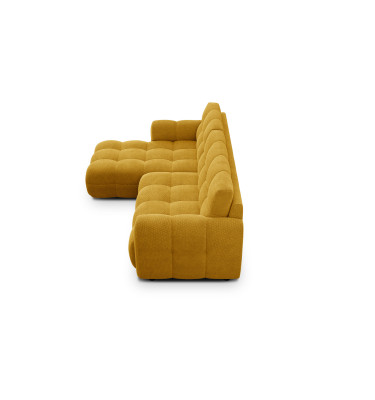 Ecksofa 3-Sitzer links MELLOW, safran