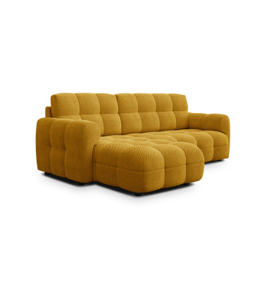 Ecksofa 3-Sitzer links MELLOW, safran