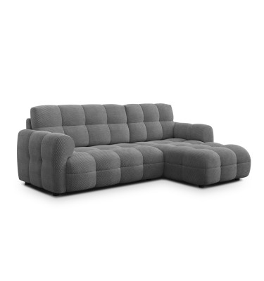 Ecksofa 3-Sitzer rechts MELLOW, grau