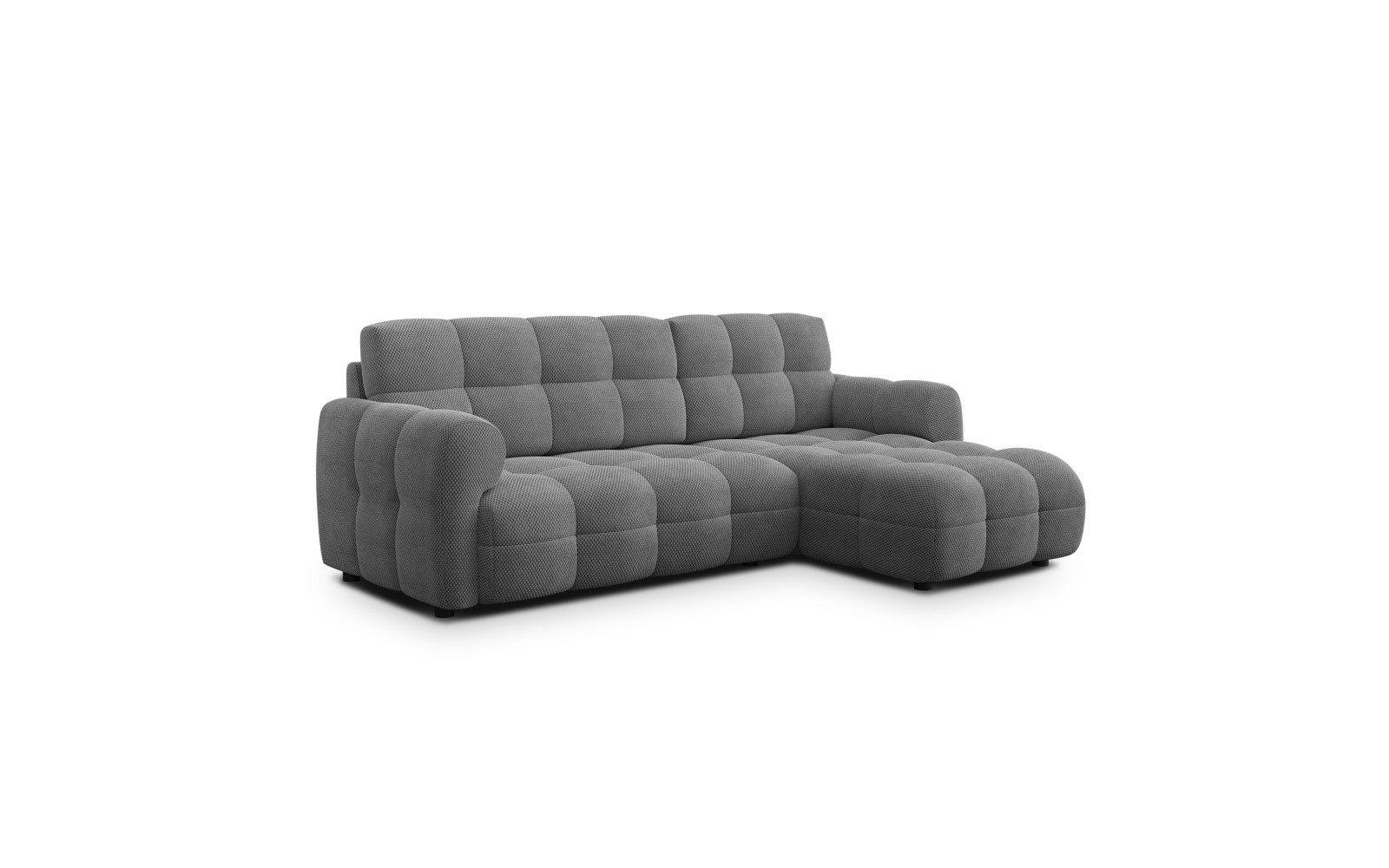 Ecksofa 3-Sitzer rechts MELLOW, grau