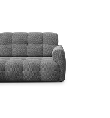 Ecksofa 3-Sitzer links MELLOW, grau