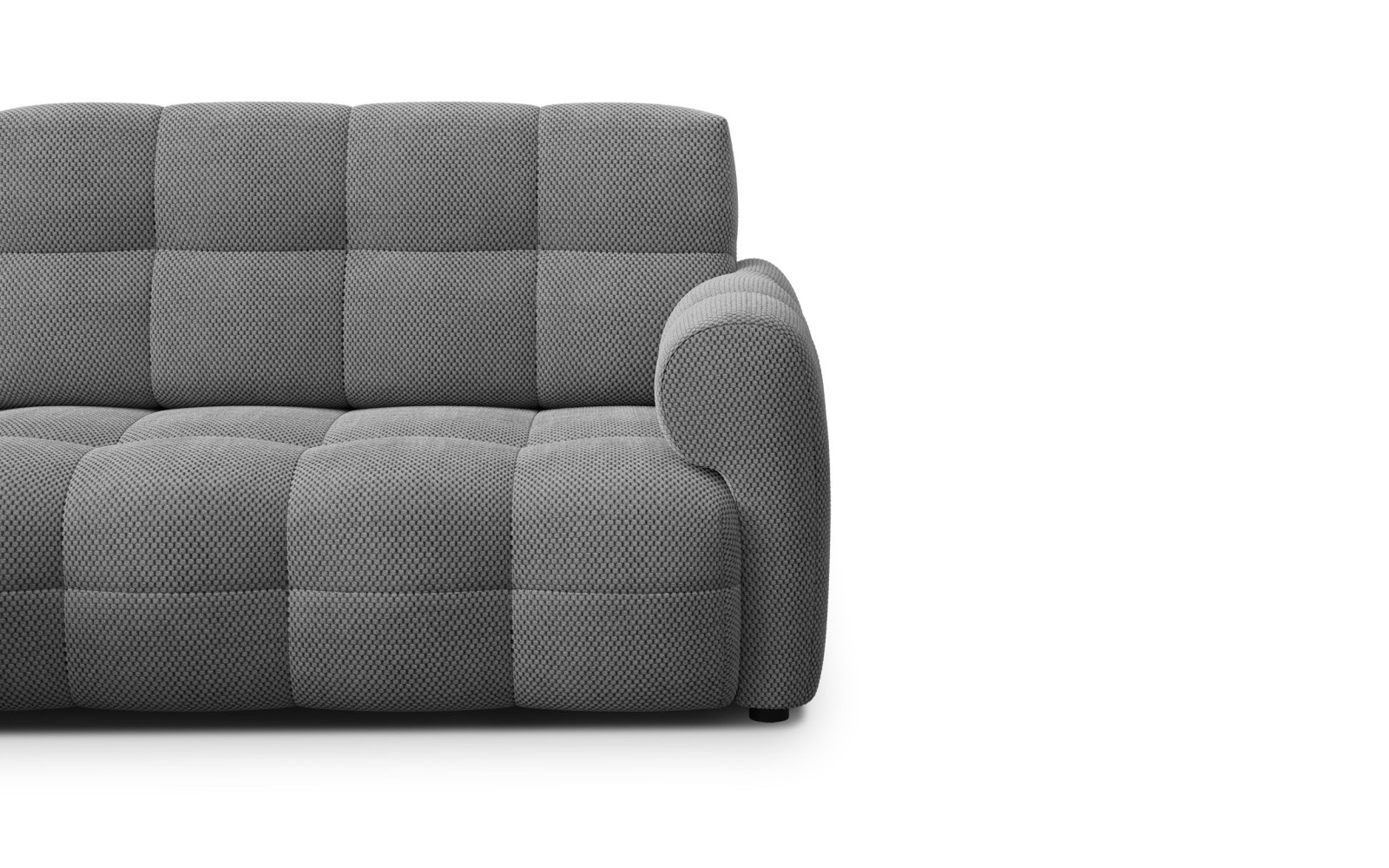 Ecksofa 3-Sitzer links MELLOW, grau