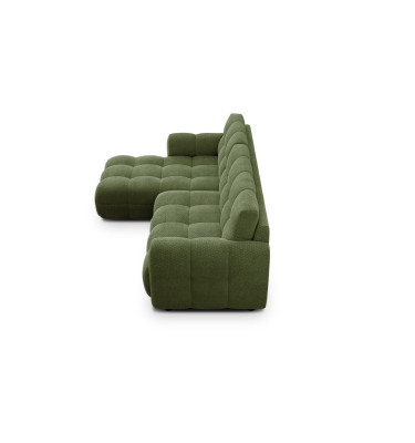 Ecksofa 3-Sitzer links MELLOW, olive