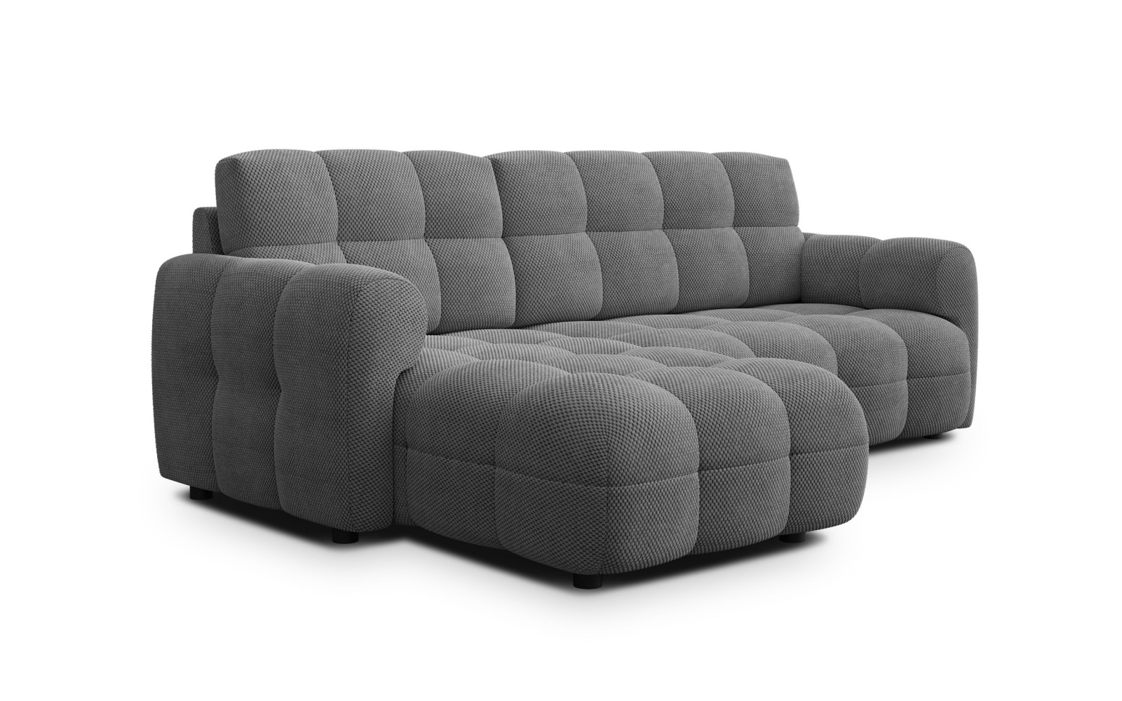 Ecksofa 3-Sitzer links MELLOW, grau