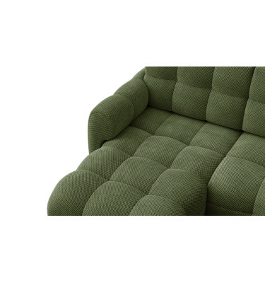 Ecksofa 3-Sitzer links MELLOW, olive