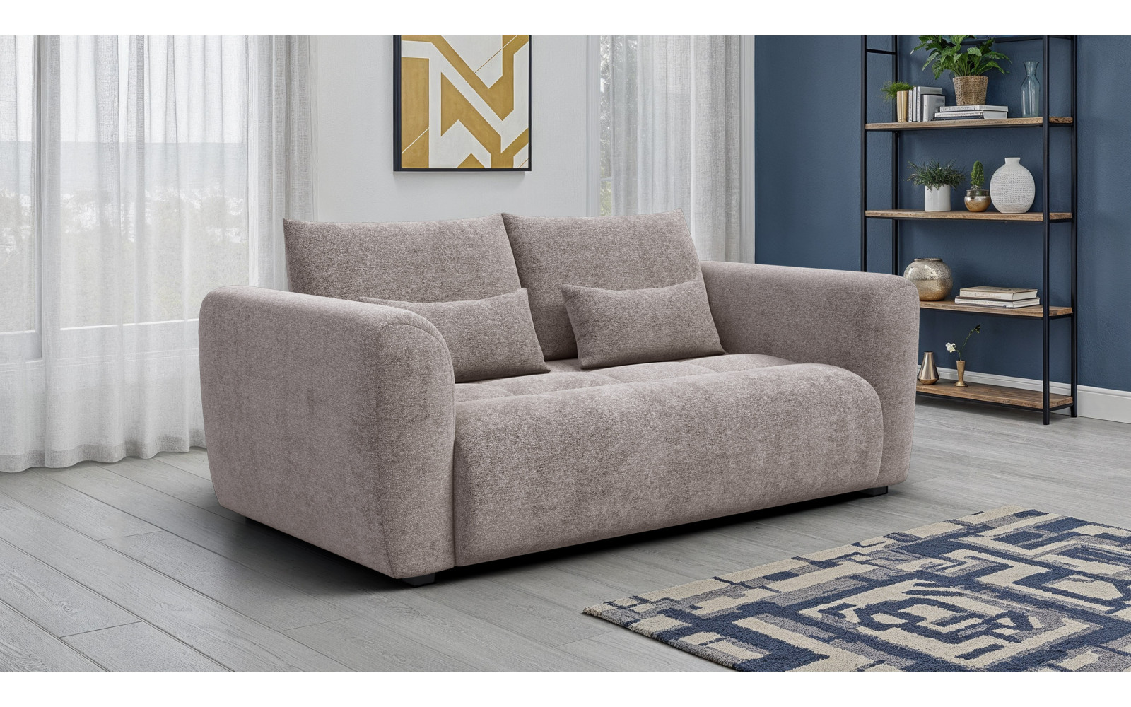 Sofa 3-Sitzer SORENO, dunkelbeige