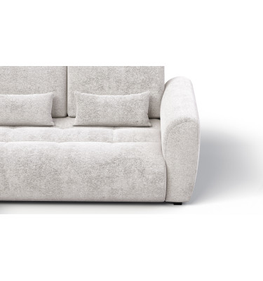 Ecksofa 4-Sitzer links SORENO, ecru