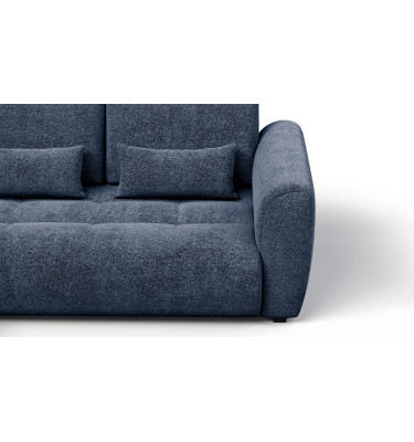 Ecksofa 4-Sitzer links SORENO, dunkelblau