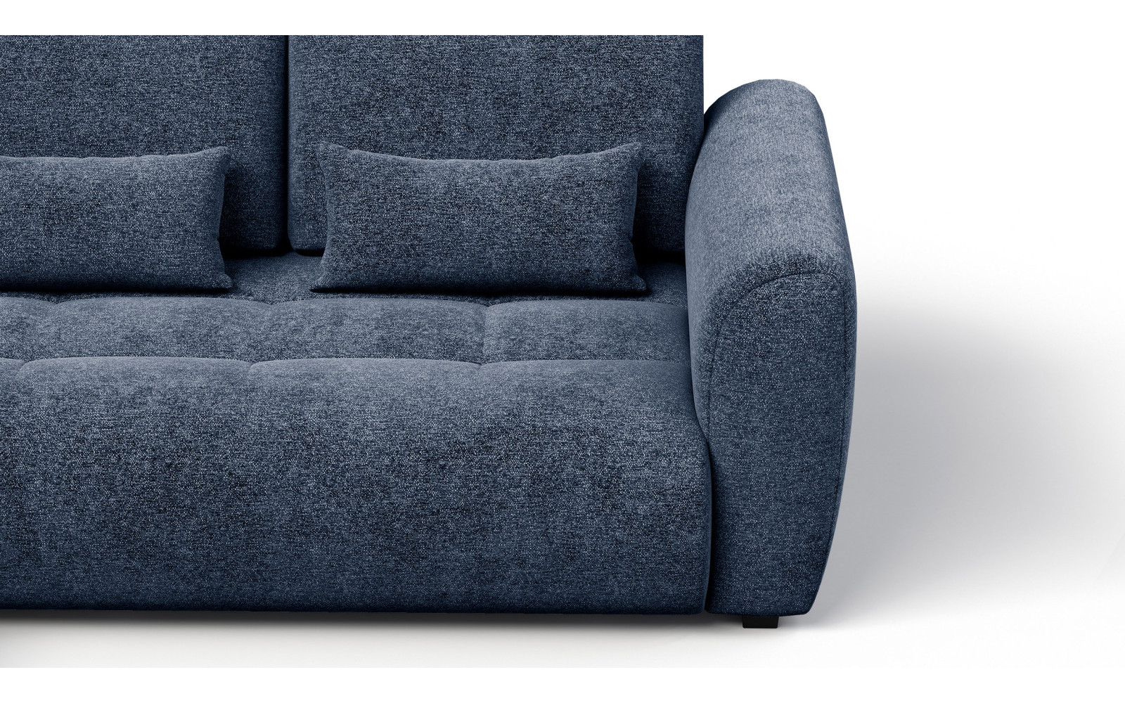 Ecksofa 4-Sitzer links SORENO, dunkelblau