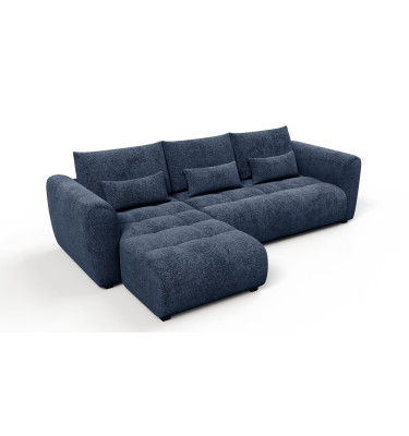 Ecksofa 4-Sitzer links SORENO, dunkelblau