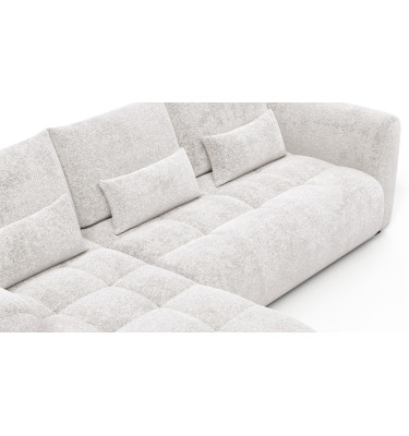 Ecksofa 4-Sitzer links SORENO, ecru