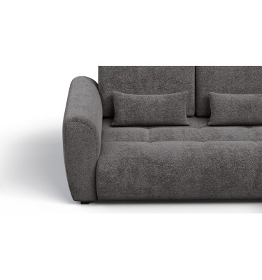 Ecksofa 4-Sitzer rechts SORENO, dunkelgrau