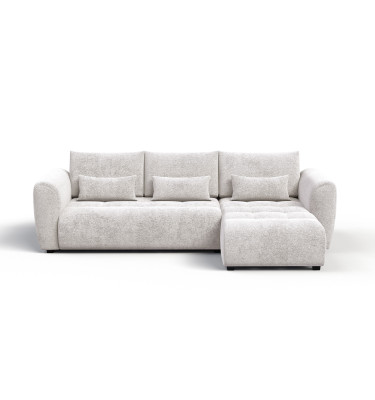 Ecksofa 4-Sitzer rechts SORENO, ecru