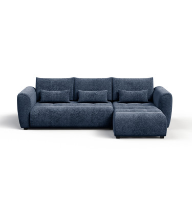 Ecksofa 4-Sitzer rechts SORENO, dunkelblau