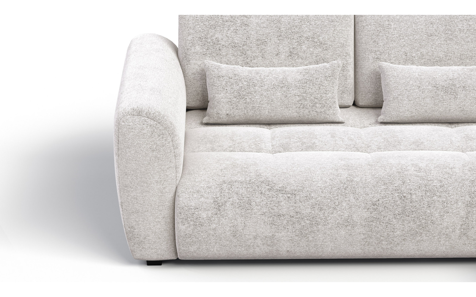 Ecksofa 4-Sitzer rechts SORENO, ecru