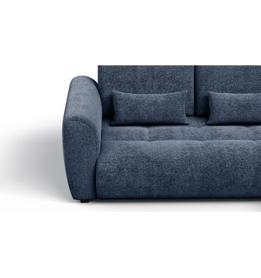 Ecksofa 4-Sitzer rechts SORENO, dunkelblau