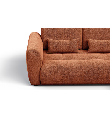 Ecksofa 4-Sitzer rechts SORENO, orange