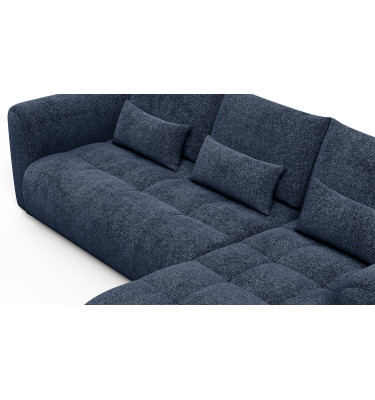 Ecksofa 4-Sitzer rechts SORENO, dunkelblau