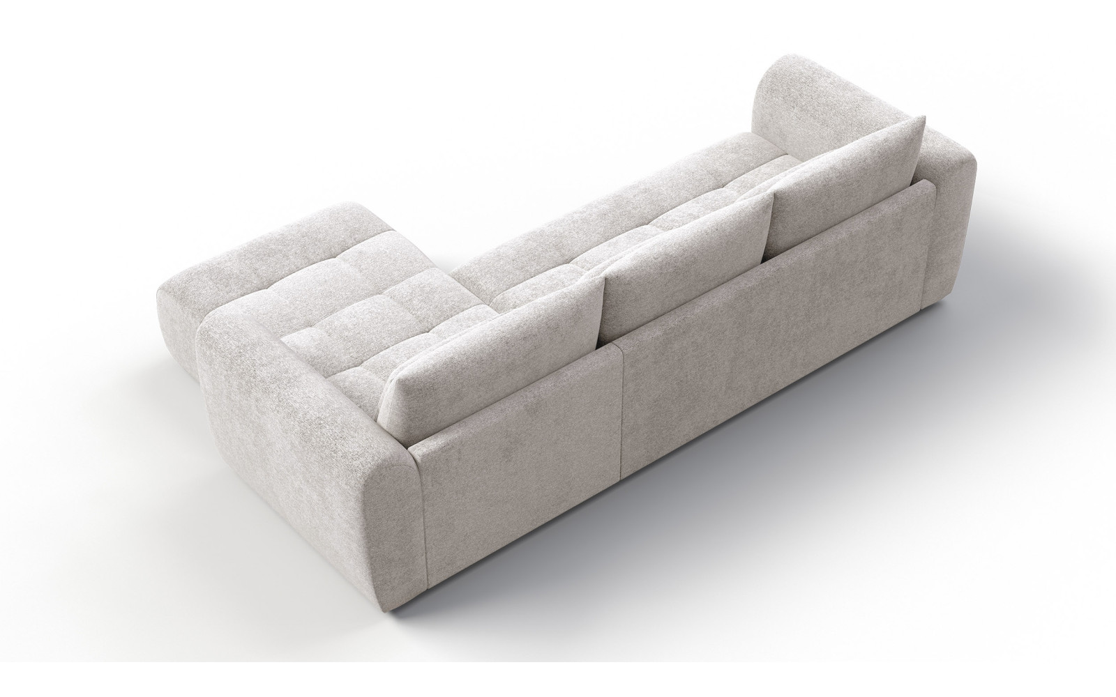 Ecksofa 4-Sitzer rechts SORENO, ecru