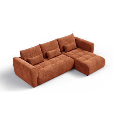 Ecksofa 4-Sitzer rechts SORENO, orange