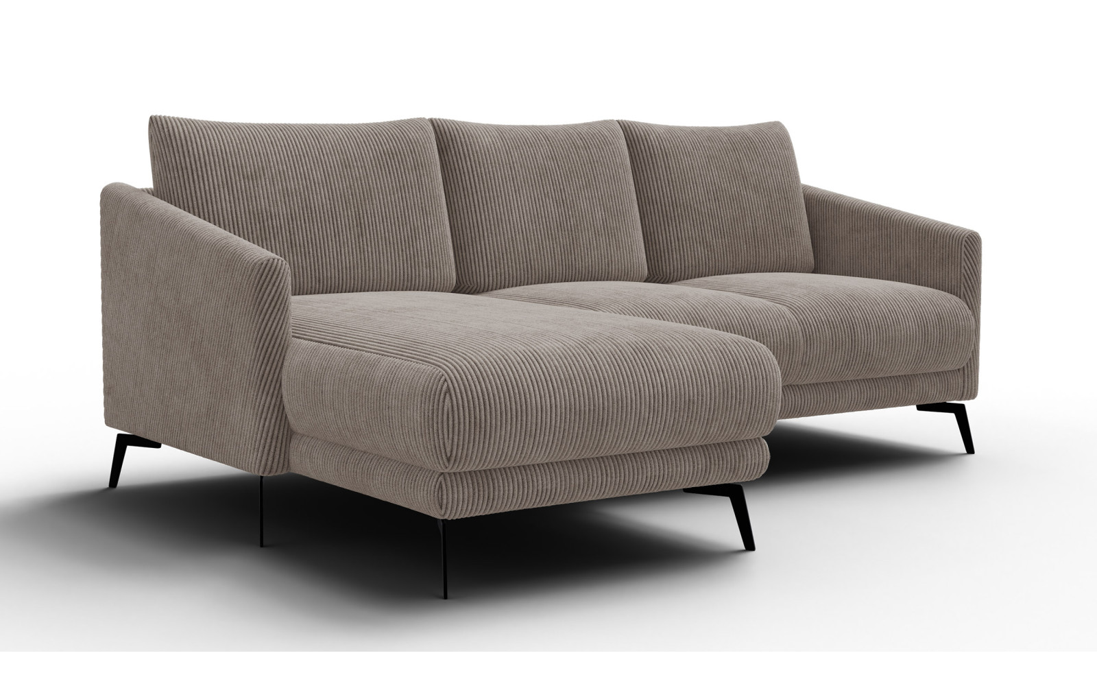 Ecksofa 3-Sitzer links VILT, taupe