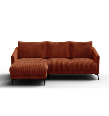 Ecksofa 3-Sitzer links VILT, orange