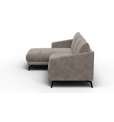 Ecksofa 3-Sitzer links VILT, taupe