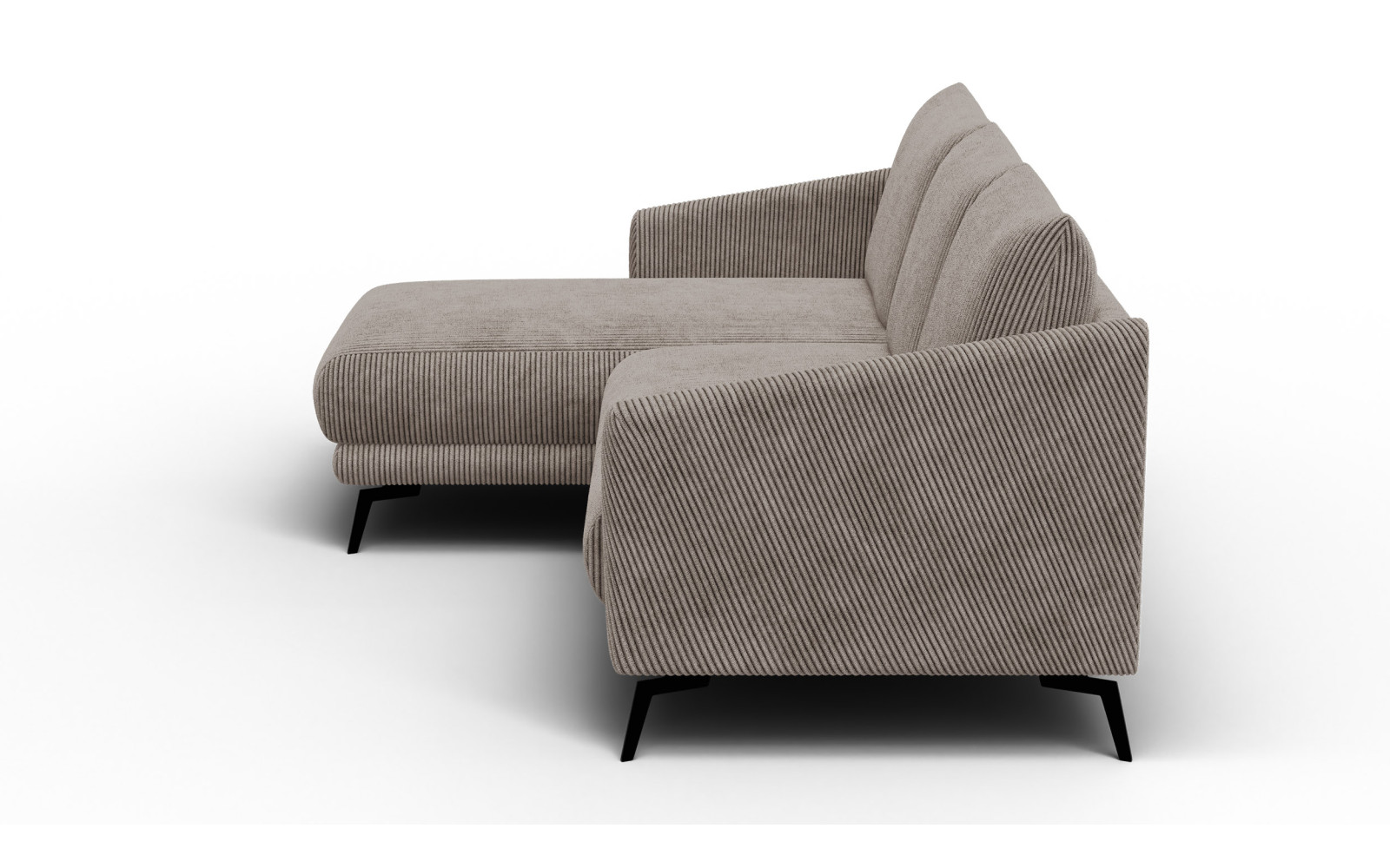 Ecksofa 3-Sitzer links VILT, taupe