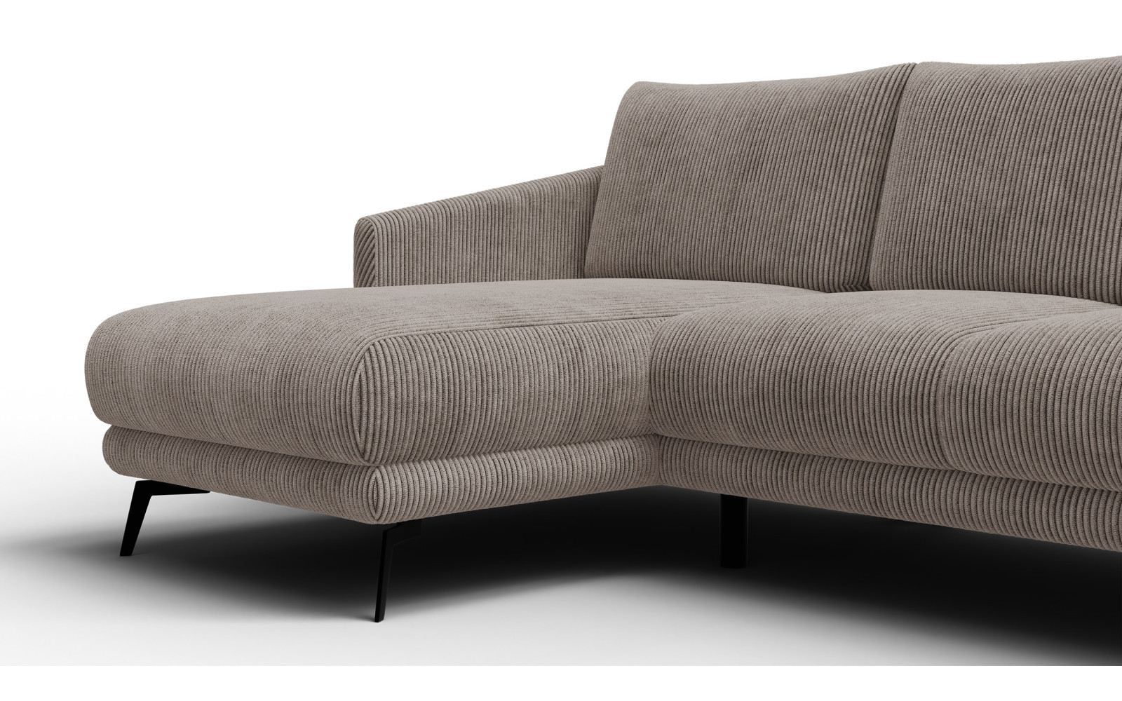 Ecksofa 3-Sitzer links VILT, taupe