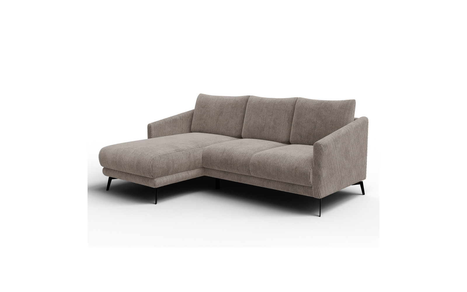 Ecksofa 3-Sitzer links VILT, taupe