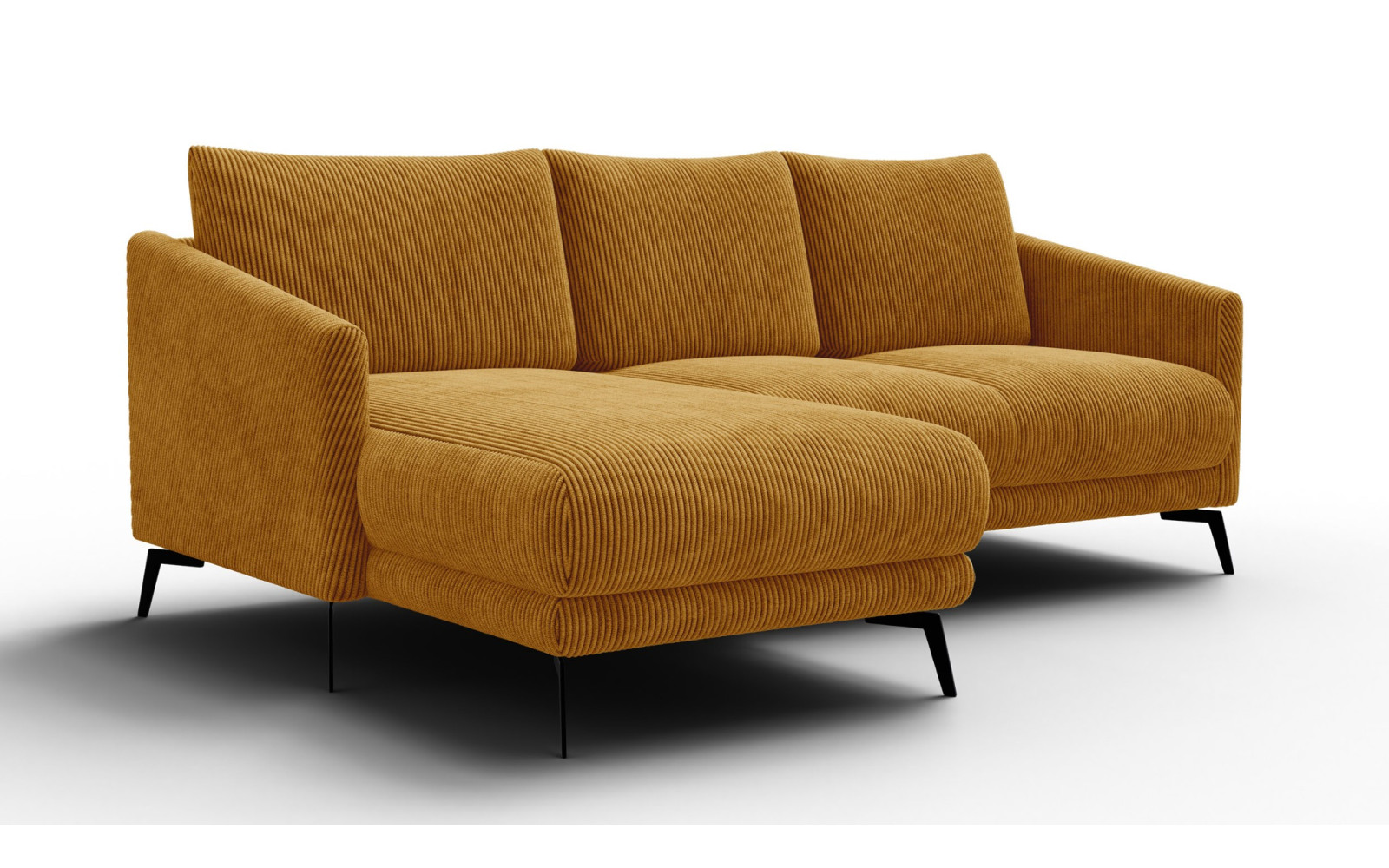 Ecksofa 3-Sitzer links VILT, safran