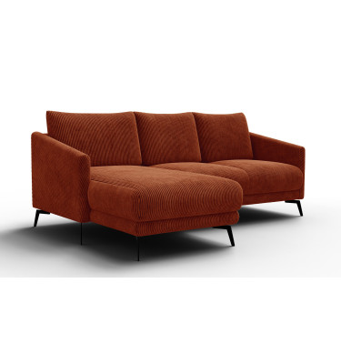 Ecksofa 3-Sitzer links VILT, orange