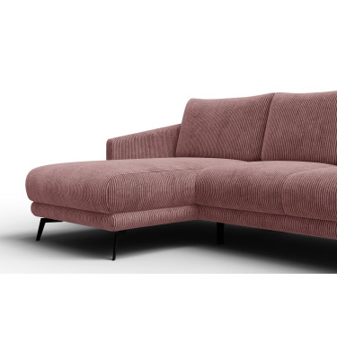 Ecksofa 3-Sitzer links VILT, altrosa