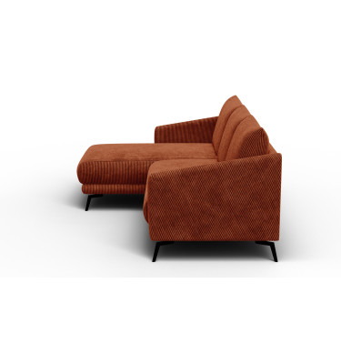 Ecksofa 3-Sitzer links VILT, orange