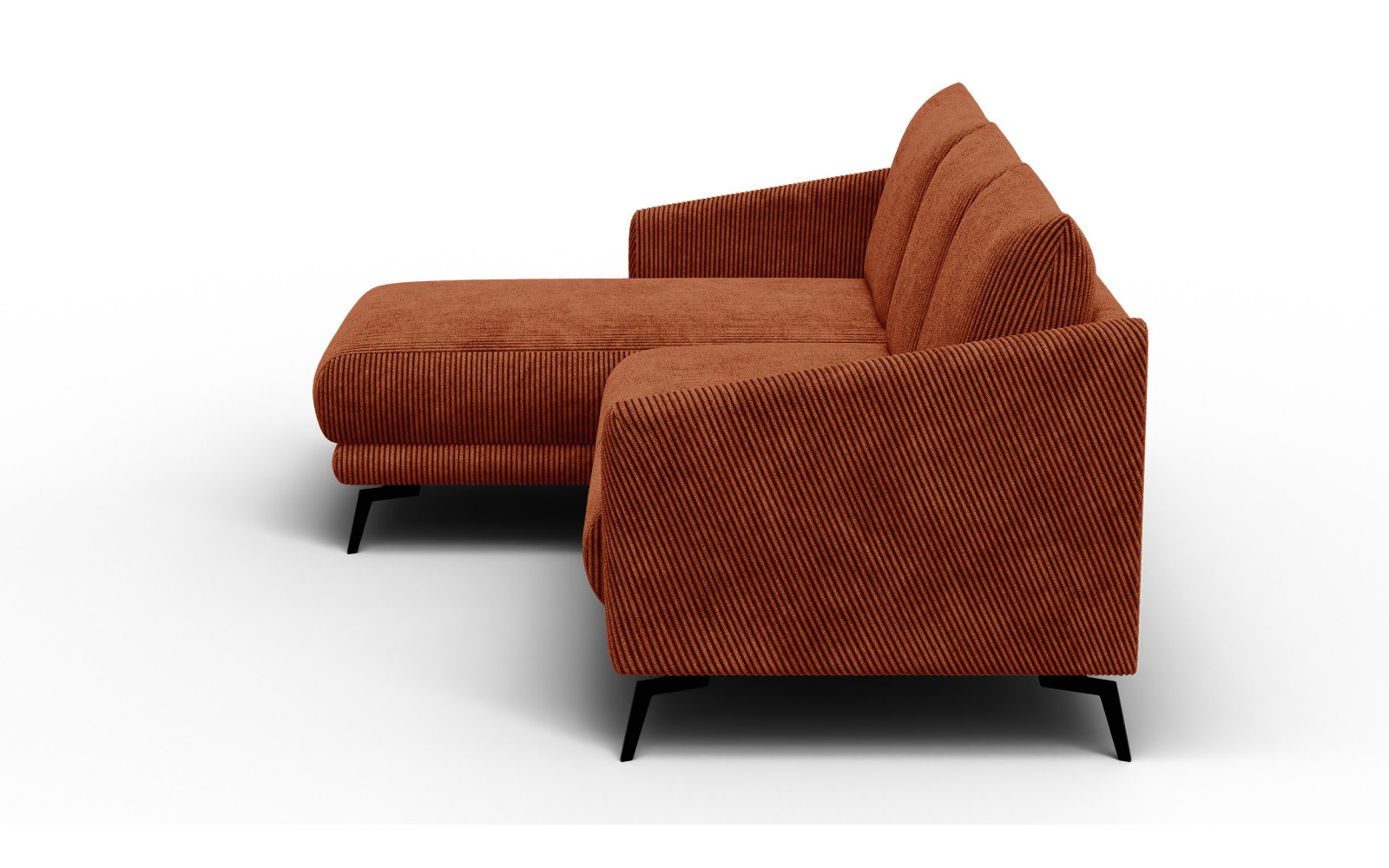 Ecksofa 3-Sitzer links VILT, orange
