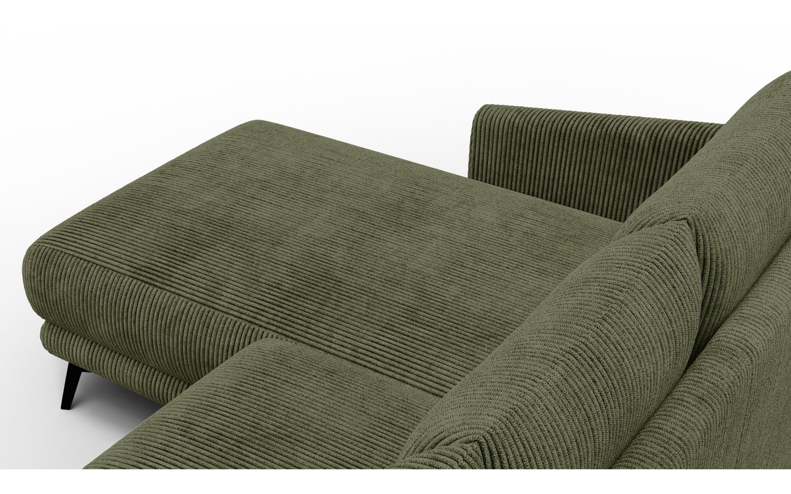 Ecksofa 3-Sitzer links VILT, olive