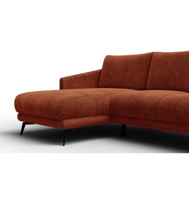 Ecksofa 3-Sitzer links VILT, orange
