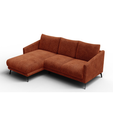 Ecksofa 3-Sitzer links VILT, orange