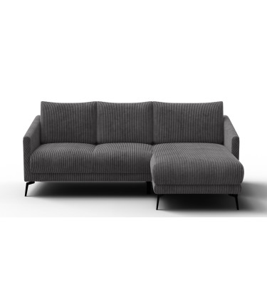 Ecksofa 3-Sitzer rechts VILT, dunkelgrau