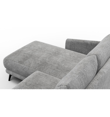 Ecksofa 3-Sitzer links VILT, hellgrau